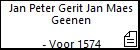 Jan Peter Gerit Jan Maes Geenen