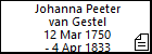 Johanna Peeter van Gestel