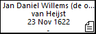 Jan Daniel Willems (de oude) van Heijst