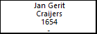 Jan Gerit Craijers