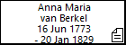 Anna Maria van Berkel