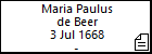 Maria Paulus de Beer