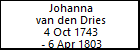 Johanna van den Dries