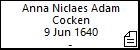 Anna Niclaes Adam Cocken