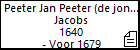 Peeter Jan Peeter (de jonge) Jacobs
