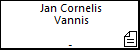 Jan Cornelis Vannis