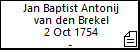 Jan Baptist Antonij van den Brekel