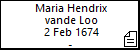 Maria Hendrix vande Loo