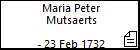 Maria Peter Mutsaerts