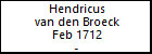 Hendricus van den Broeck