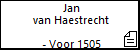 Jan van Haestrecht