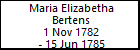 Maria Elizabetha Bertens