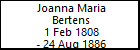 Joanna Maria Bertens