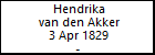 Hendrika van den Akker