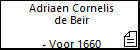 Adriaen Cornelis de Beir
