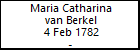Maria Catharina van Berkel