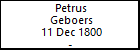 Petrus Geboers