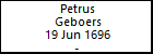 Petrus Geboers