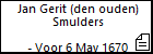 Jan Gerit (den ouden) Smulders