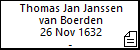 Thomas Jan Janssen van Boerden