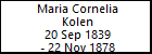Maria Cornelia Kolen
