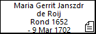 Maria Gerrit Janszdr de Roij