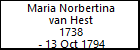 Maria Norbertina van Hest