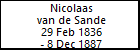 Nicolaas van de Sande