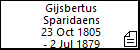 Gijsbertus Sparidaens