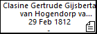 Clasine Gertrude Gijsberta van Hogendorp van Hofwegen