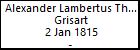 Alexander Lambertus Theodorus Allardus Grisart