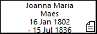 Joanna Maria Maes