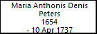 Maria Anthonis Denis Peters