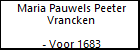 Maria Pauwels Peeter Vrancken