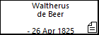 Waltherus de Beer