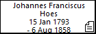 Johannes Franciscus Hoes