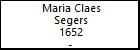 Maria Claes Segers