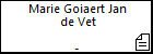 Marie Goiaert Jan de Vet