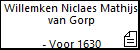 Willemken Niclaes Mathijs van Gorp