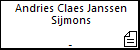 Andries Claes Janssen Sijmons