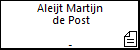 Aleijt Martijn  de Post