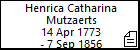 Henrica Catharina Mutzaerts