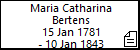 Maria Catharina Bertens