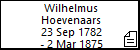 Wilhelmus Hoevenaars