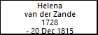 Helena van der Zande