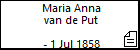 Maria Anna van de Put