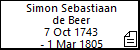 Simon Sebastiaan de Beer