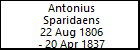 Antonius Sparidaens