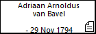 Adriaan Arnoldus van Bavel