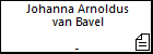 Johanna Arnoldus van Bavel